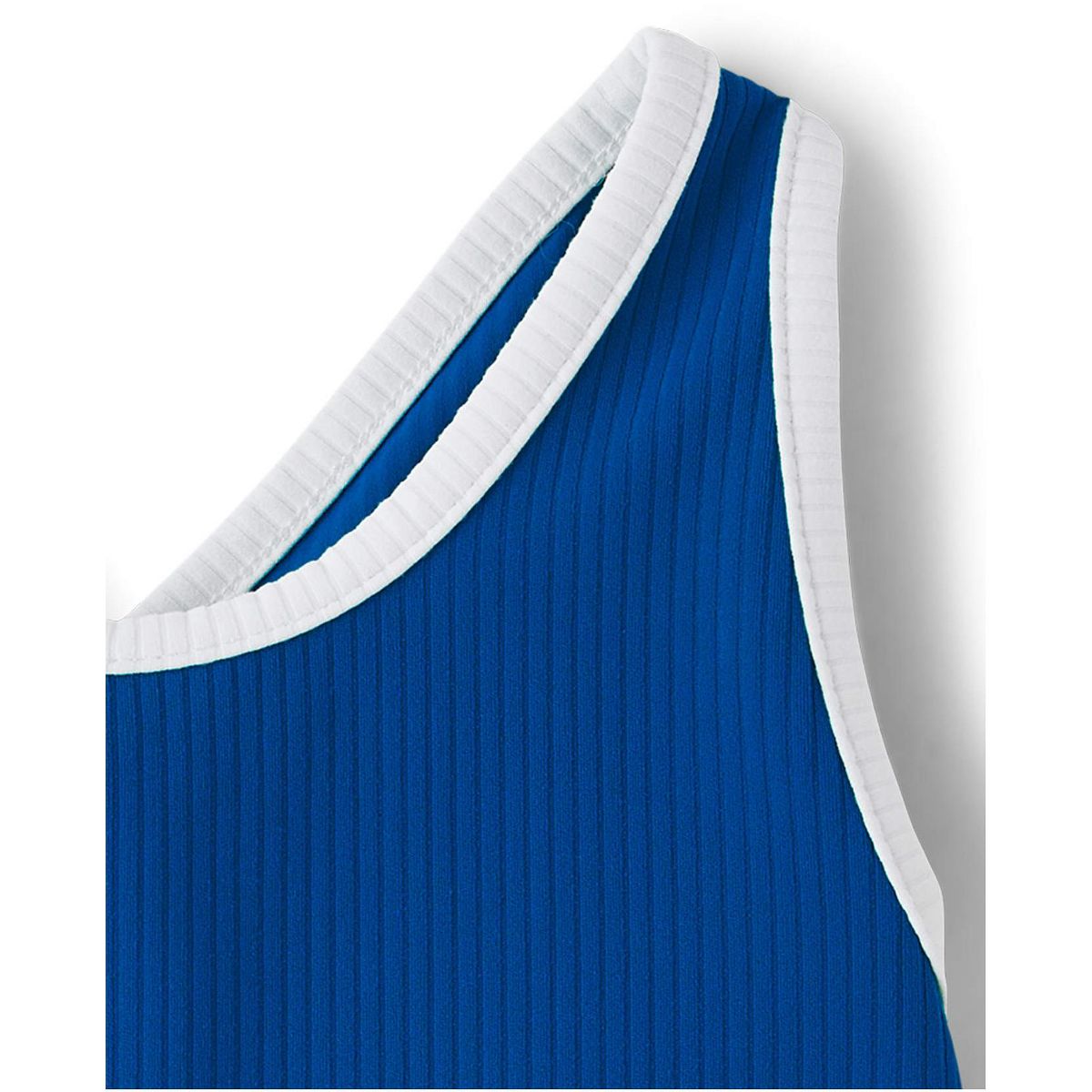 The Children's Place Girls Active Sleeveless Contrast Ribbed Cross Back Tank Top - thumbnail 3