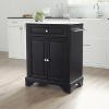 Lafayette Stone Top Portable Kitchen Island/Cart - Crosley: Granite Countertop, Adjustable Shelf, Towel Bar(s) - 3 of 4