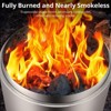 TROPOW 27" Smokeless Portable Fire Pit - Stainless Steel Outdoor Fireplace with Flame Cutout for Camping/Backyard - 4 of 4