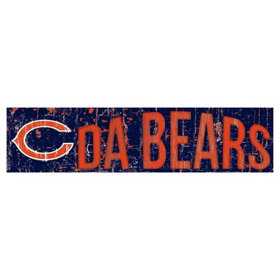 Nfl Chicago Bears Fan Creations Round Distressed Sign : Target