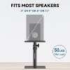 Paaaawaters Set of 2 Desktop Studio Monitor Speaker Stands Bookshelf Speaker Stands - 3 of 4
