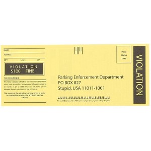 Blue Panda 100-Sheet Fake Parking Tickets - Ticket Prank Gag Gifts Great for Pranks Party Favors 6 x 2.5 In - 1 of 4