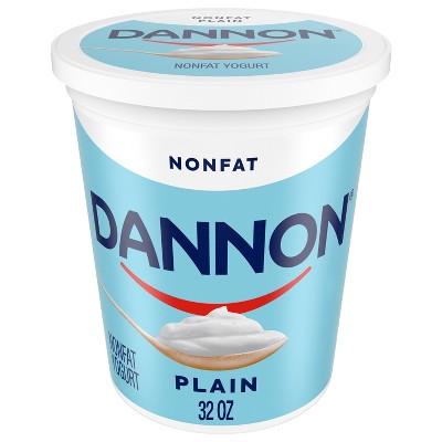 Dannon Nonfat Non-GMO Project Verified Plain Yogurt - 32oz Tub