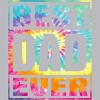 Men's Design By Humans Vintage Tie Dye Best Dad Ever By Tank Top - 2 of 2