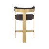 Meridian Furniture,Romeo Brown Boucle Fabric Counter Stool, Set of 2 - 2 of 4