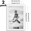 Americanflat 2 Pack of Picture Frames with Mat - Plexiglass Cover - 2 of 4