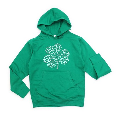 Simply Sage Market Women's Graphic Hoodie Leopard Shamrock