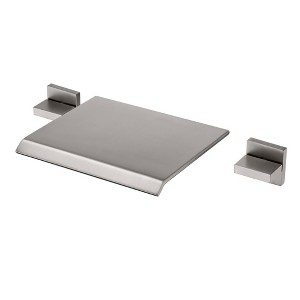 SUMERAIN Waterfall Tub Faucet Wall Mount Bathtub Faucet Brushed Nickel, High Flow Rate - 1 of 4