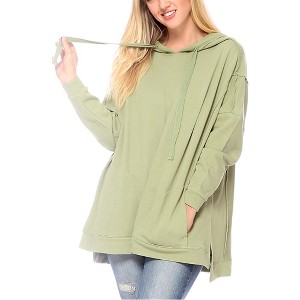 Anna-Kaci Women's Comfy Oversized Pullover Hoodie - 1 of 4