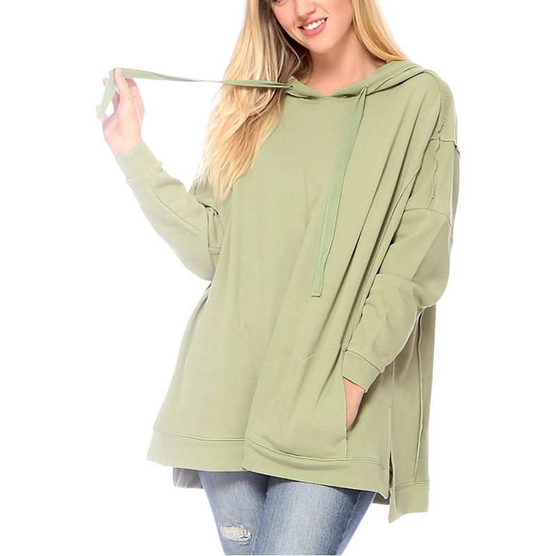 Anna-Kaci Women's Comfy Oversized Pullover Hoodie, 1 of 6