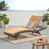 Christopher Knight Home Salem Outdoor Wicker Armless Adjustable Chaise Lounge with Cushion - 2 of 4