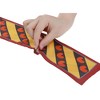 INSPIRE CHIC Women's Heart Contrast Color Striped Skinny Long Hair Ribbon Handbag Handle Wrap Scarves - 4 of 4