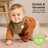 8pk Organic Baby Bandana Bibs, Baby Drool Bibs for Baby Boy, Girl, Baby Bibs for Infant, Newborn - 4 of 4