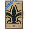 Trends International NFL New Orleans Saints - Logo 25 Framed Wall Poster Prints - 3 of 4
