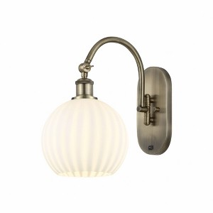 White Venetian - 1 Light Arm Swivels Side to Side Wall Sconce In Modern Style-13.5 Inches Tall and 8 Inches Wide - 1 of 1