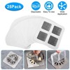 iMountek  25 Pack Disposable Floor Drain Stickers - Shower, Sink & Bathtub Hair Catcher Mesh Strainers** Grey - 4 of 4