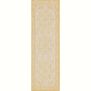 Well Woven Indoor OutdoorCelesine Fuchsia Persian Medallion Area Rug - 1 of 4