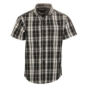 Gioberti Boy's Casual Plaid Checkered Short Sleeve Button Down Shirt - 1 of 2