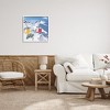 Stupell Industries Ski Life Shuttle Snowy Mountain Landscape Snowboard Athlete, 24" x 24" - 2 of 4
