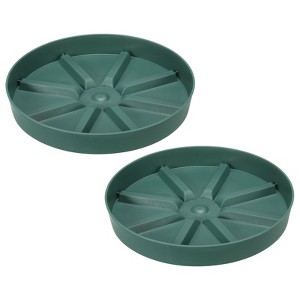 Unique Bargains Lightweight Sturdy Durable Nordic Minimalist Plant Saucers 2 Pcs - 1 of 4