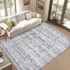 Washable Area Rugs, Soft Low Pile Large Rugs for Living Room Indoor Non-Slip Carpet Vintage Distressed Rugs for Bedroom with Non-Slip Backing - 2 of 4