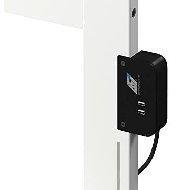 Nantucket White Full Solid Wood Headboard with USB Charger