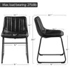 Yaheetech Pack of 2 Industrial Armless Upholstered Faux Leather Dining Chairs Stools - 3 of 4