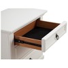 Alpine Furniture,Winchester 3 Drawer Nightstand, White - 4 of 4
