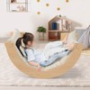 Costway 6 in 1 Climbing Arch for Toddlers with Collapsible Storage Bin Removable Cushion Natural/Colorful - 4 of 4