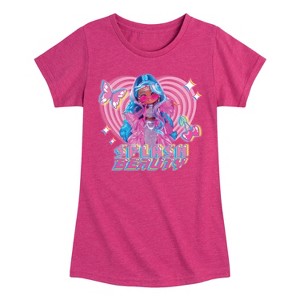 Girls' - LOL Surprise! - Splash Beauty w/ Butterflies & Hearts Fitted Short Sleeve Graphic T-Shirt - 1 of 4