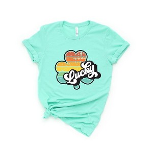 Simply Sage Market Women's Retro Lucky Colorful Short Sleeve Graphic Tee - 1 of 4