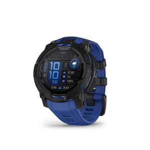 Garmin Instinct 3.45 mm Amoled Black with Bolt Blue/Black Silicone Band - 1 of 4