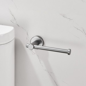 DOMETOUR Toilet Paper Holder Gun Grey Thicken Space Aluminum Toilet Roll Holder for Bathroom, Kitchen, Washroom Wall Mount - 1 of 4