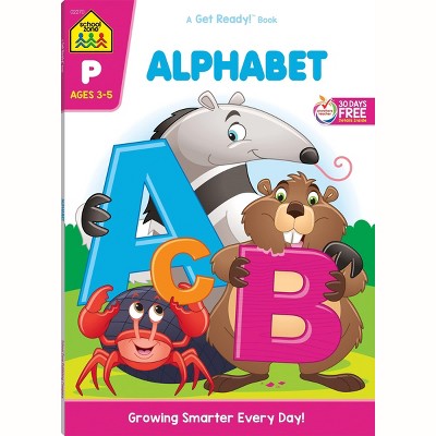 School Zone Alphabet Preschool Workbook for Ages 3-5, 64 Pages by Joan Hoffman (Paperback)