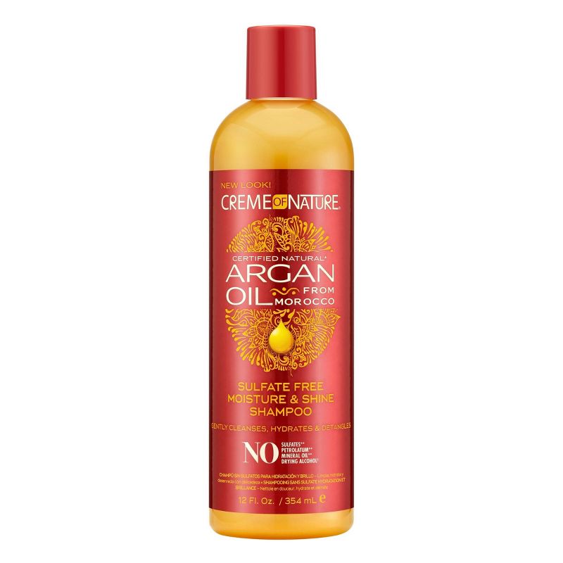 Creme of Nature Moisture & Shine Shampoo with Argan Oil - 12 fl oz, 1 of 10
