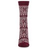 Memoi Women's Traditional Cozy Snowflake Crew Socks - 2 of 4