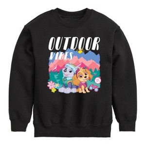 Boys' - Paw Patrol - Outdoor Vibes Graphic Long Sleeve Fleece Sweatshirt - 1 of 4