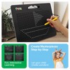 PICASSO-TILES Magnetic Drawing Board 748 Beads Pad, 12x10 Inch Reusable Erasable STEM Writing Toy, Educational Tablet for Toddlers Kids - 3 of 4