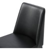 Whiteline Modern Living Carrie Black Faux Leather Sanded Coated Steel Base Frame Dining Chair - 3 of 4