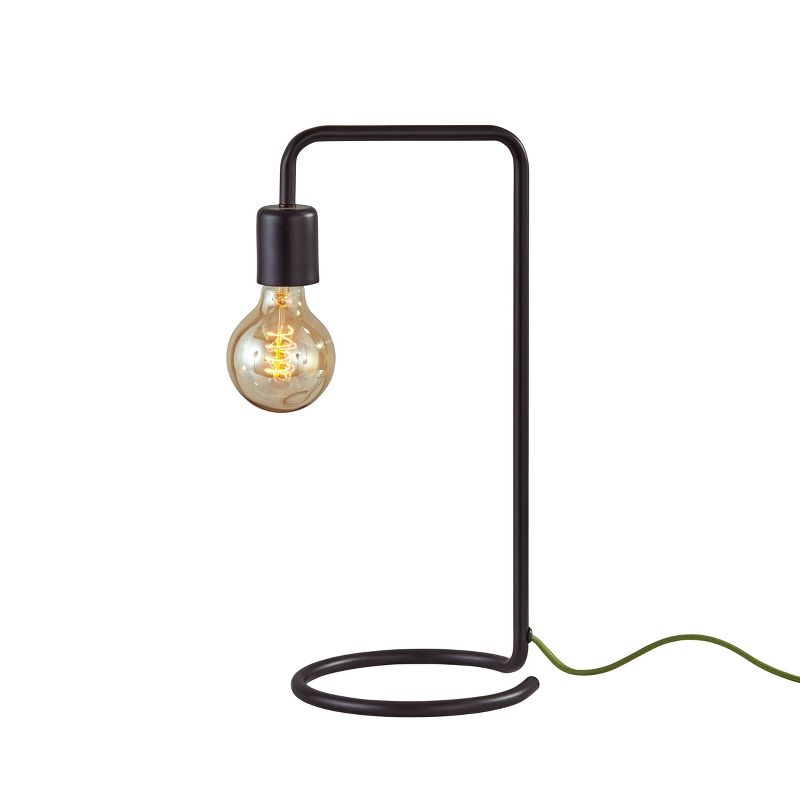 16.5&#34; Morgan Desk Lamp Black (Includes Light Bulb) - Adesso, 1 of 5