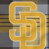 MLB San Diego Padres Plaid Steel Royal Plush Faux Shearling Blanket - 2 of 3
