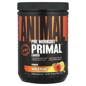 Animal Pre Workout Primal™ Powder, Wick'd Peach, 1.04 lb (475 g) - 1 of 4