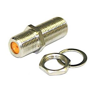 DirecTV F81 Barrel Indoor 3GHZ HF w Nut / Washer Bag of 50 - 1 of 4