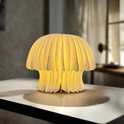 BlueAcorn Tyvek Paper Art Lamp Mushroom, 2-pack