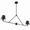 Crystorama Lighting Xavier 2 - Light Chandelier in  Matte Black - 2 of 4