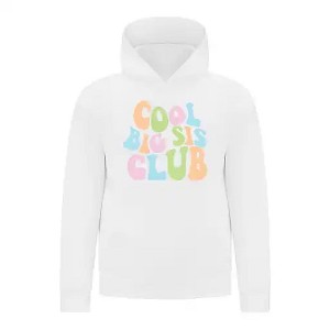 Everyday Kids Cool Big Sis Club Girls Pullover Hoodie – Colorful Sibling Sweatshirt - 1 of 4