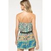 Women's Off Shoulder Ruffle Romper - entro - 3 of 4