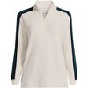 Lands' End Women's Long Sleeve Waffle Quarter Zip Pullover - 3 of 4