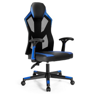 Costway Gaming Chair Swivel Computer Office Chair w/ Adjustable Mesh Back - 1 of 4