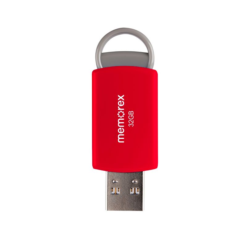 Memorex 32GB Flash Drive USB 2.0 - Red (32020003221), 3 of 8